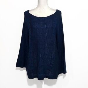 NWOT Blue New Directions Knit Bell Sleeve Sweater